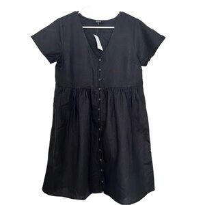 Madewell New With Tags Button Front Dress Size Small